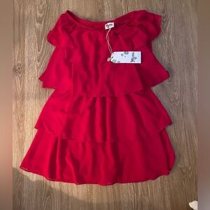 Off the shoulder ruffle dress